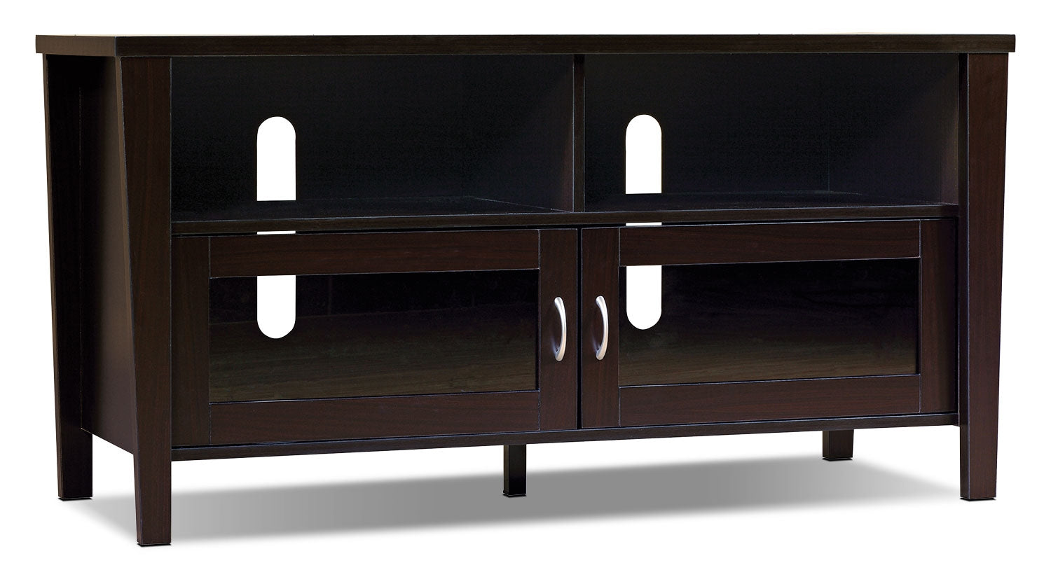 Bailey 47" TV Stand with Storage and Cable Management for TVs up to 55"- Coffee Brown|Meuble pour téléviseur Bailey de 47 po avec rangement et système de gestion des câbles pour téléviseurs jusqu’à 55 po - brun café