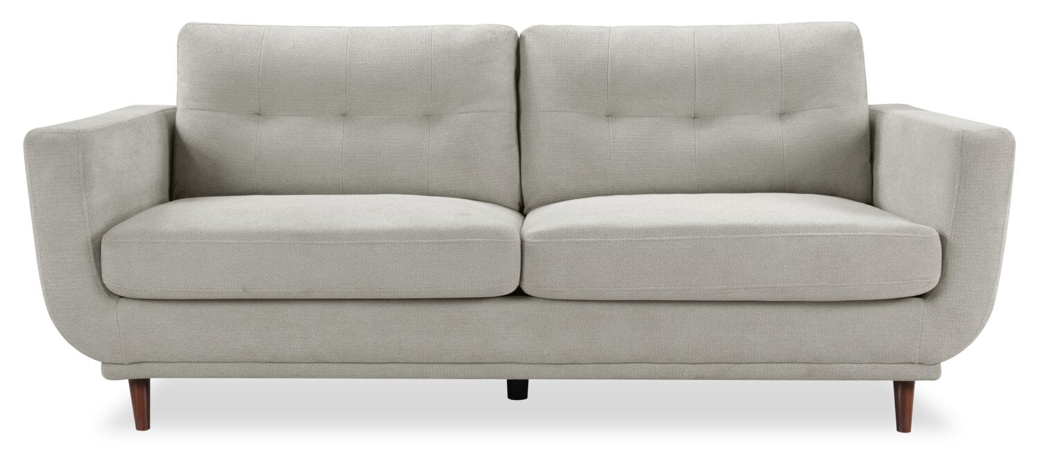 Cosmo 80" Fabric Sofa with Tufted Back Cushions - Grey | Sofa Cosmo de 80 po en tissu avec coussins de dossier capitonnés - gris