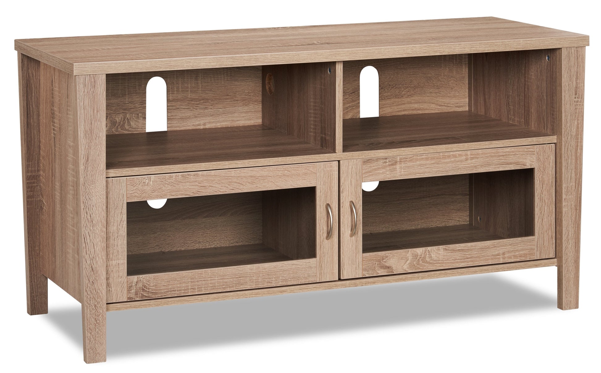 Bailey 47" TV Stand with Storage and Cable Management for TVs up to 55"- Grey|Meuble pour téléviseur Bailey de 47 po avec rangement et système de gestion des câbles pour téléviseurs jusqu’à 55 po - gris