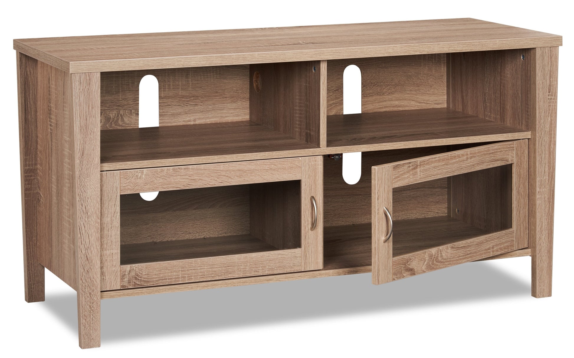 Bailey 47" TV Stand with Storage and Cable Management for TVs up to 55"- Grey|Meuble pour téléviseur Bailey de 47 po avec rangement et système de gestion des câbles pour téléviseurs jusqu’à 55 po - gris