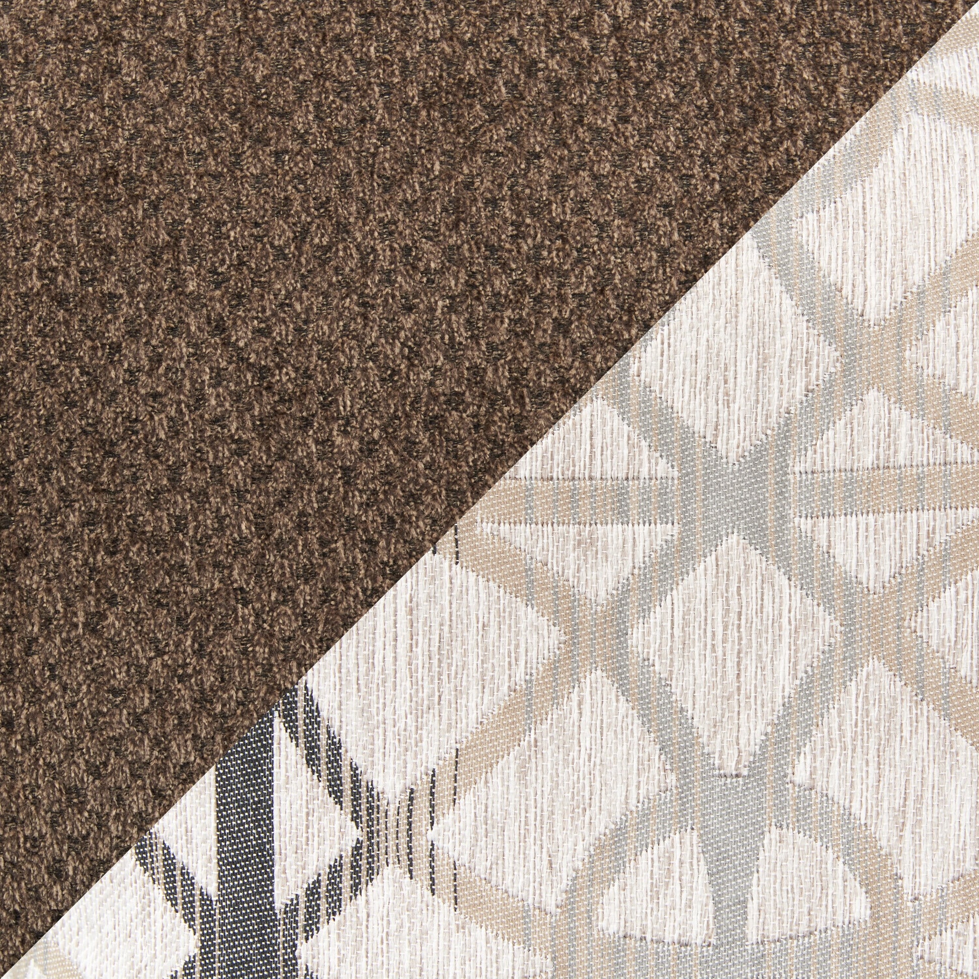 Made in Canada Febe 49" Chenille Fabric Chair with Flared Arms and Wood Legs - Brown | Fauteuil Febe de 49 po fabriqué au Canada en tissu de chenille avec accoudoirs évasés et pattes en bois - brun