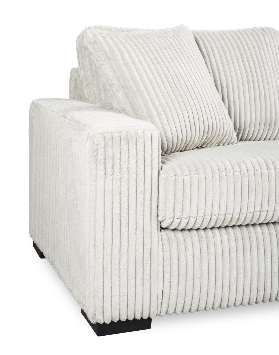 Willow 87" Light Grey Fabric Sofa with Track Arms and Reversible Seat and Back Cushions | Sofa Willow de 87 po en tissu gris clair avec accoudoirs rectilignes et coussins de siège et de dossier réversibles | WILLGYSF