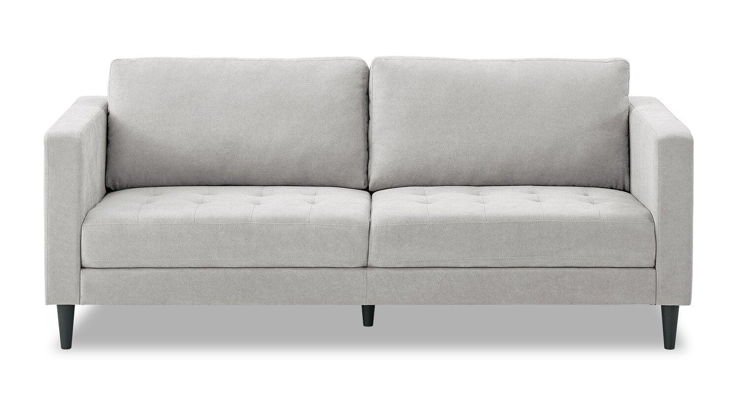 Metro 78" Fabric Sofa with Tufted Seat Cushions and Reversible Back Cushions - Neutral | Sofa Metro de 78 po en tissu avec coussins de siège capitonnés et coussins de dossier réversibles - neutre