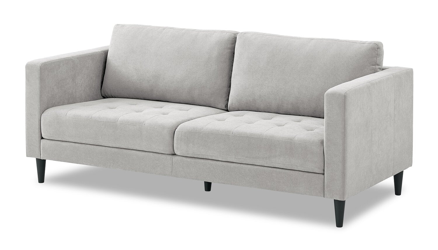 Metro 78" Fabric Sofa with Tufted Seat Cushions and Reversible Back Cushions - Neutral | Sofa Metro de 78 po en tissu avec coussins de siège capitonnés et coussins de dossier réversibles - neutre