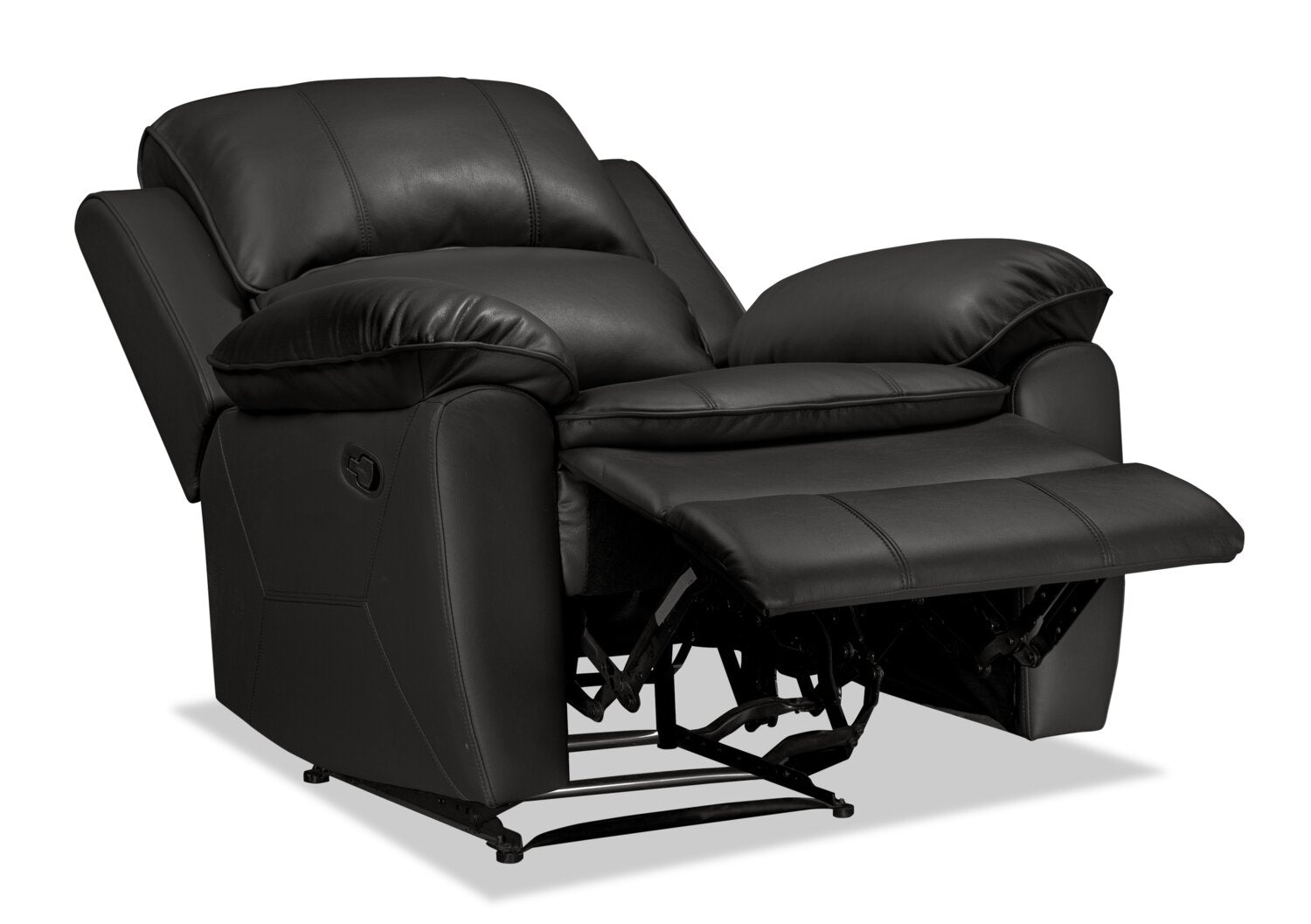 Chandler 37" Leather-Look Fabric Reclining Chair - Grey | Fauteuil inclinable Chandler de 37 po en tissu d’apparence cuir - gris