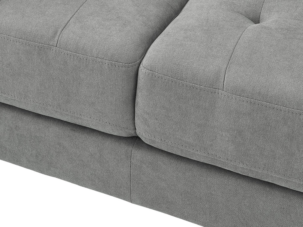 Metro 78" Fabric Sofa with Tufted Seat Cushions and Reversible Back Cushions - Grey | Sofa Metro de 78 po en tissu avec coussins de siège capitonnés et coussins de dossier réversibles - gris