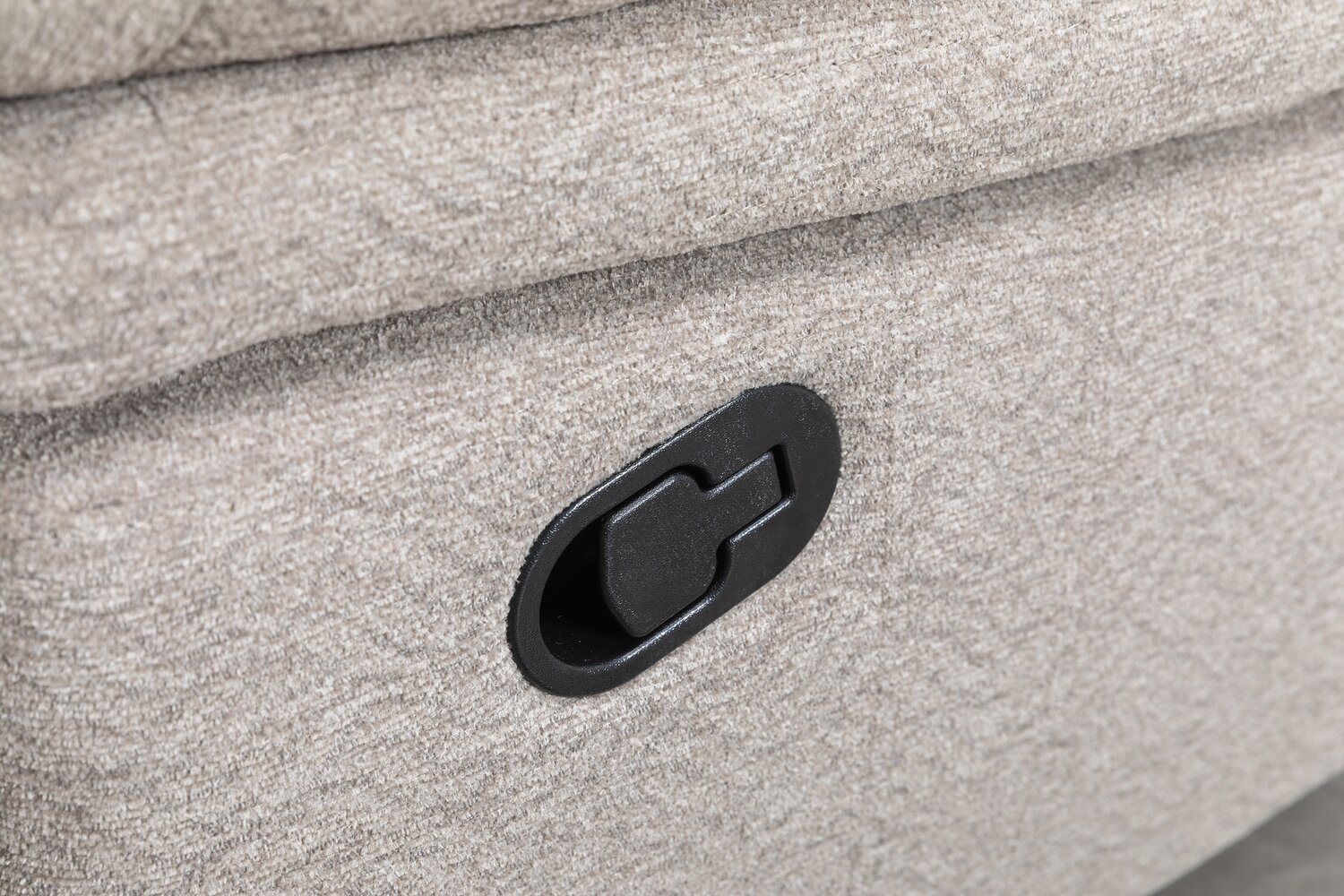 Bennett 37.01" Chenille Fabric Glider Reclining Chair - Lisco Dove Grey | Fauteuil coulissant inclinable Bennett de 37,01 po en tissu de chenille - gris tourterelle lisco