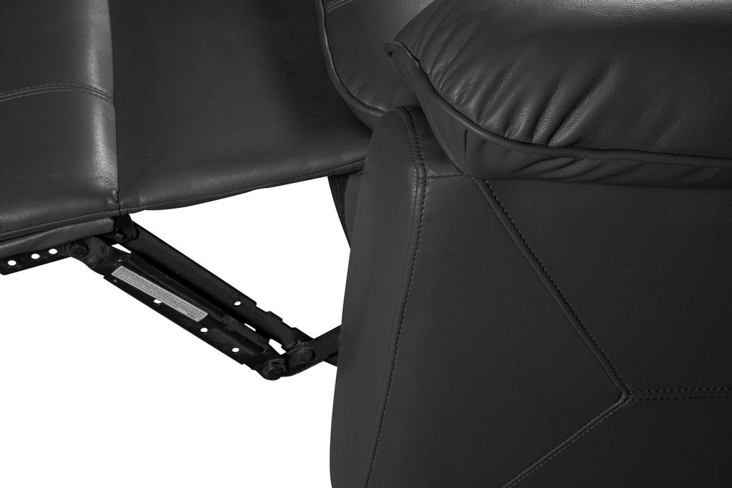 Chandler 37" Leather-Look Fabric Reclining Chair - Grey | Fauteuil inclinable Chandler de 37 po en tissu d’apparence cuir - gris