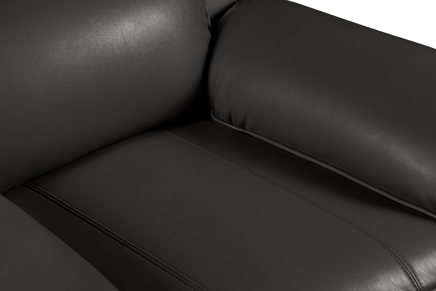 Chandler 37" Leather-Look Fabric Reclining Chair - Grey | Fauteuil inclinable Chandler de 37 po en tissu d’apparence cuir - gris