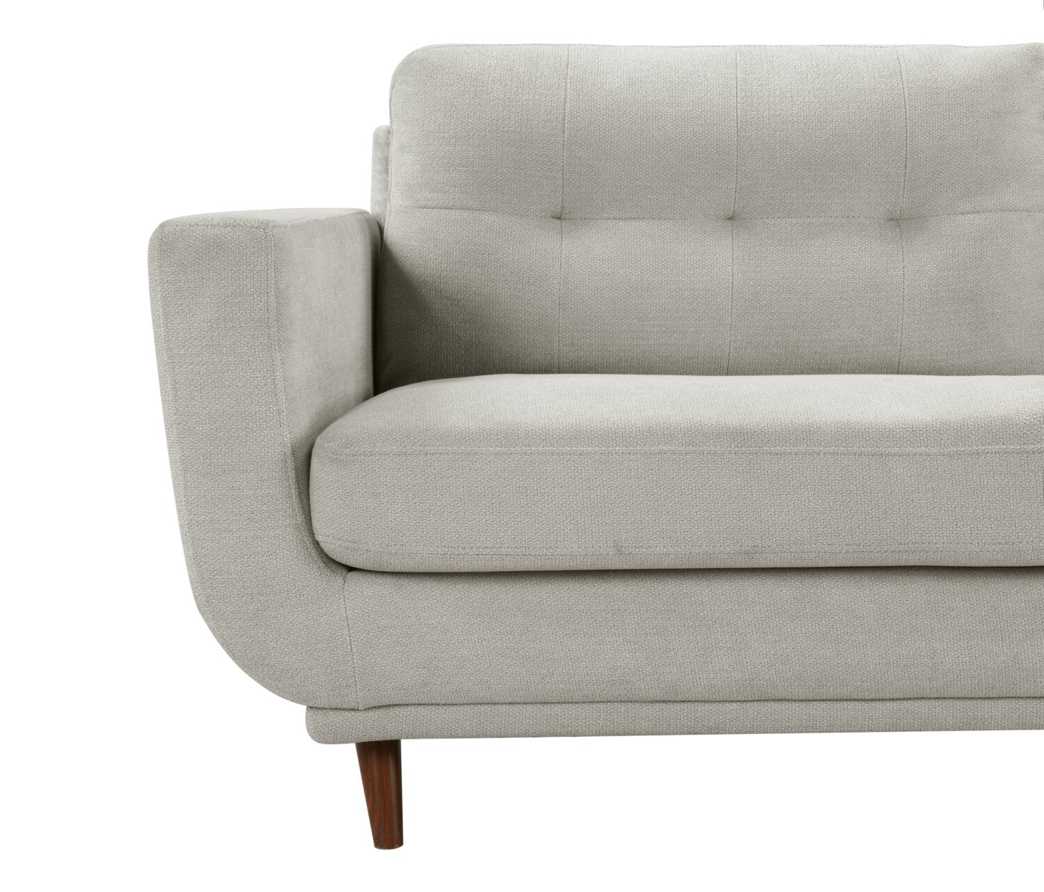 Cosmo 80" Fabric Sofa with Tufted Back Cushions - Grey | Sofa Cosmo de 80 po en tissu avec coussins de dossier capitonnés - gris