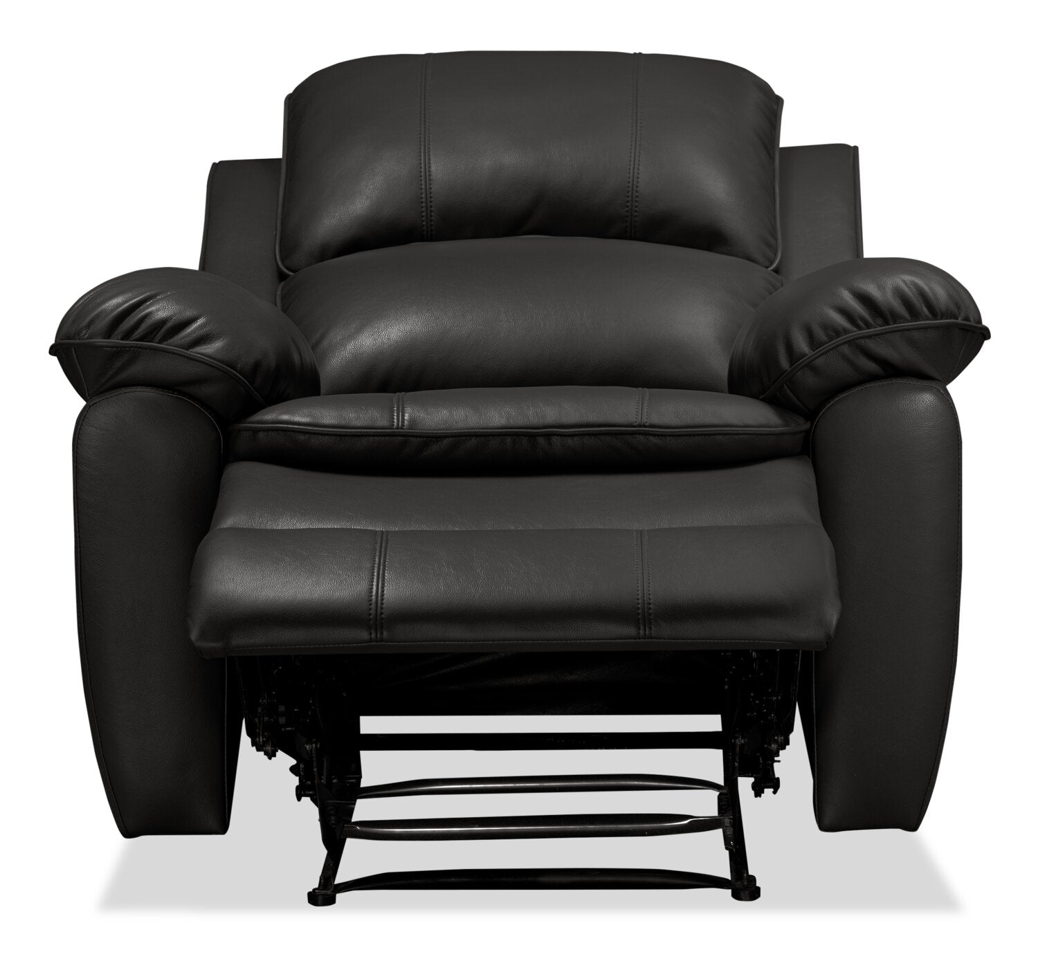 Chandler 37" Leather-Look Fabric Reclining Chair - Grey | Fauteuil inclinable Chandler de 37 po en tissu d’apparence cuir - gris