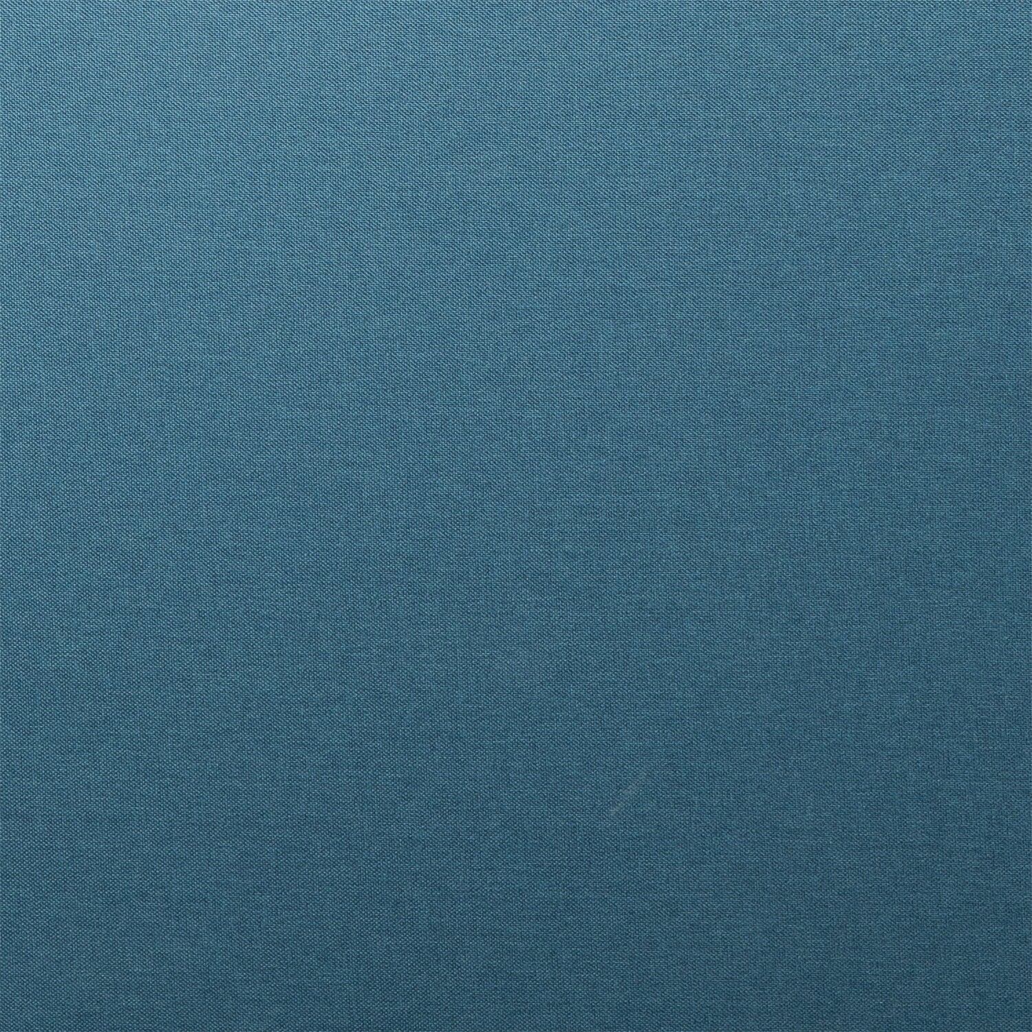 Novalee 35" Linen-Look Fabric Chair with Flared Arms and Button Tufting - Blue | Fauteuil Novalee de 35 po en tissu d’apparence lin avec accoudoirs évasés et capitonnage à boutons - bleu