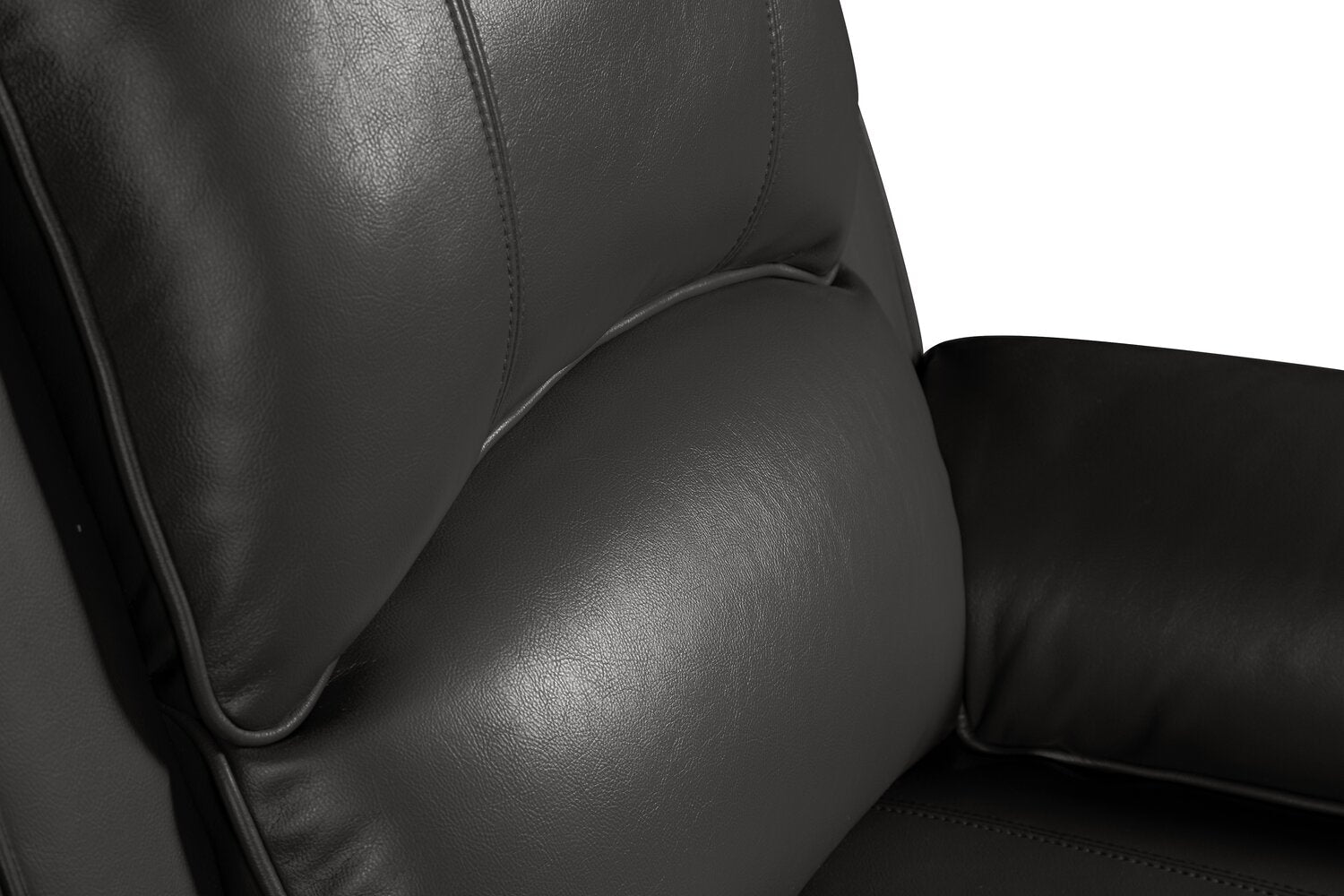 Chandler 37" Leather-Look Fabric Reclining Chair - Grey | Fauteuil inclinable Chandler de 37 po en tissu d’apparence cuir - gris