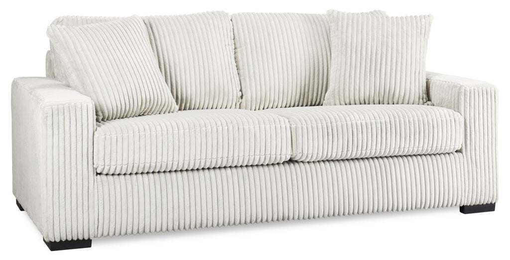 Willow 87" Light Grey Fabric Sofa with Track Arms and Reversible Seat and Back Cushions | Sofa Willow de 87 po en tissu gris clair avec accoudoirs rectilignes et coussins de siège et de dossier réversibles | WILLGYSF
