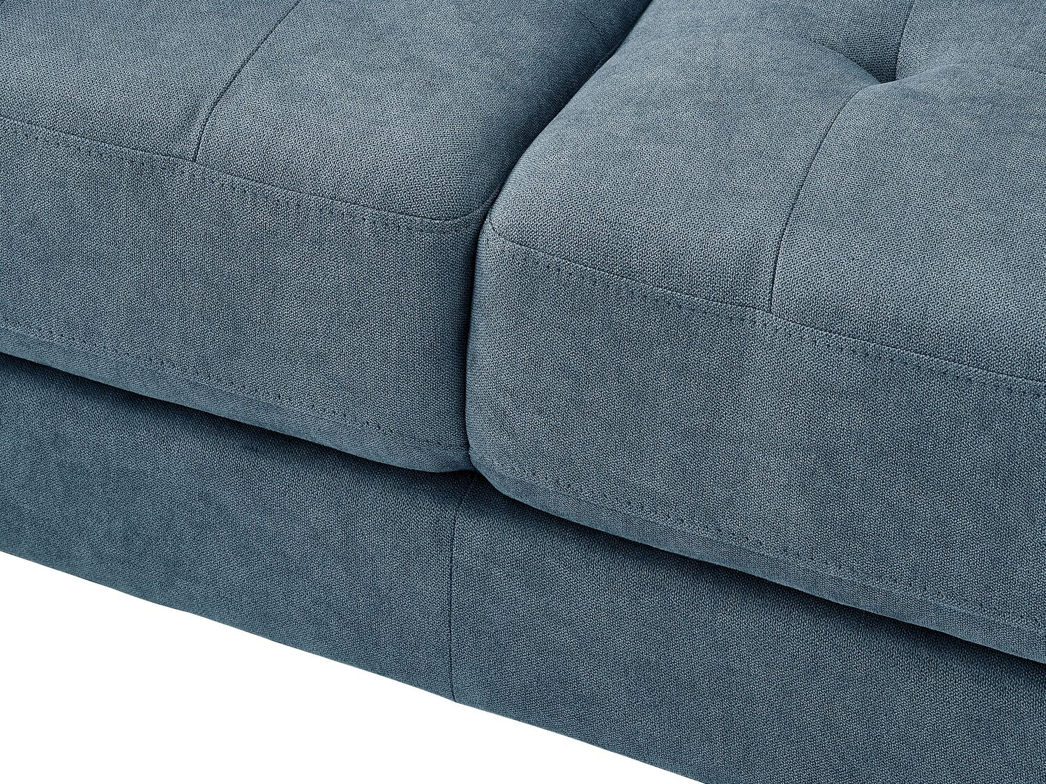 Metro 78" Fabric Sofa with Tufted Seat Cushions and Reversible Back Cushions - Denim Blue | Sofa Metro de 78 po en tissu avec coussins de siège capitonnés et coussins de dossier réversibles - bleu denim