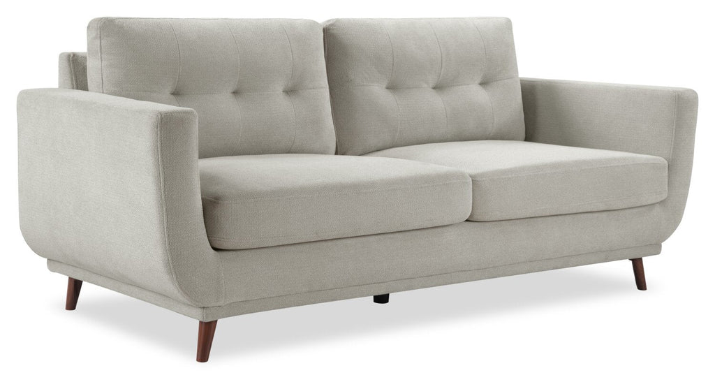 Cosmo 80" Fabric Sofa with Tufted Back Cushions - Grey | Sofa Cosmo de 80 po en tissu avec coussins de dossier capitonnés - gris