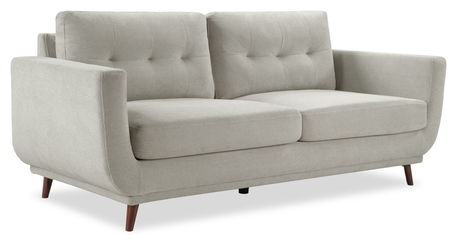 Cosmo 80" Fabric Sofa with Tufted Back Cushions - Grey | Sofa Cosmo de 80 po en tissu avec coussins de dossier capitonnés - gris