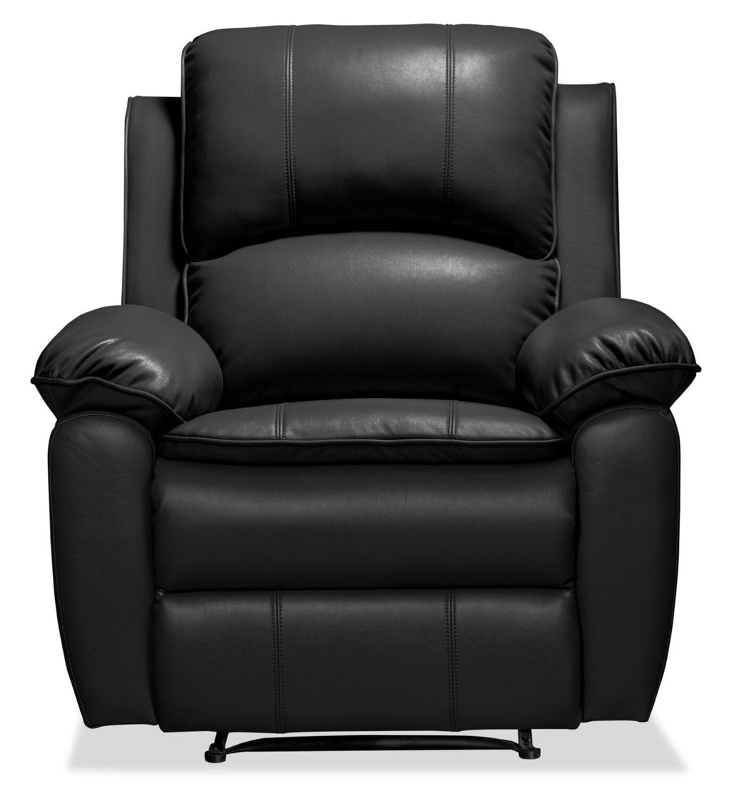 Chandler 37" Leather-Look Fabric Reclining Chair - Grey | Fauteuil inclinable Chandler de 37 po en tissu d’apparence cuir - gris
