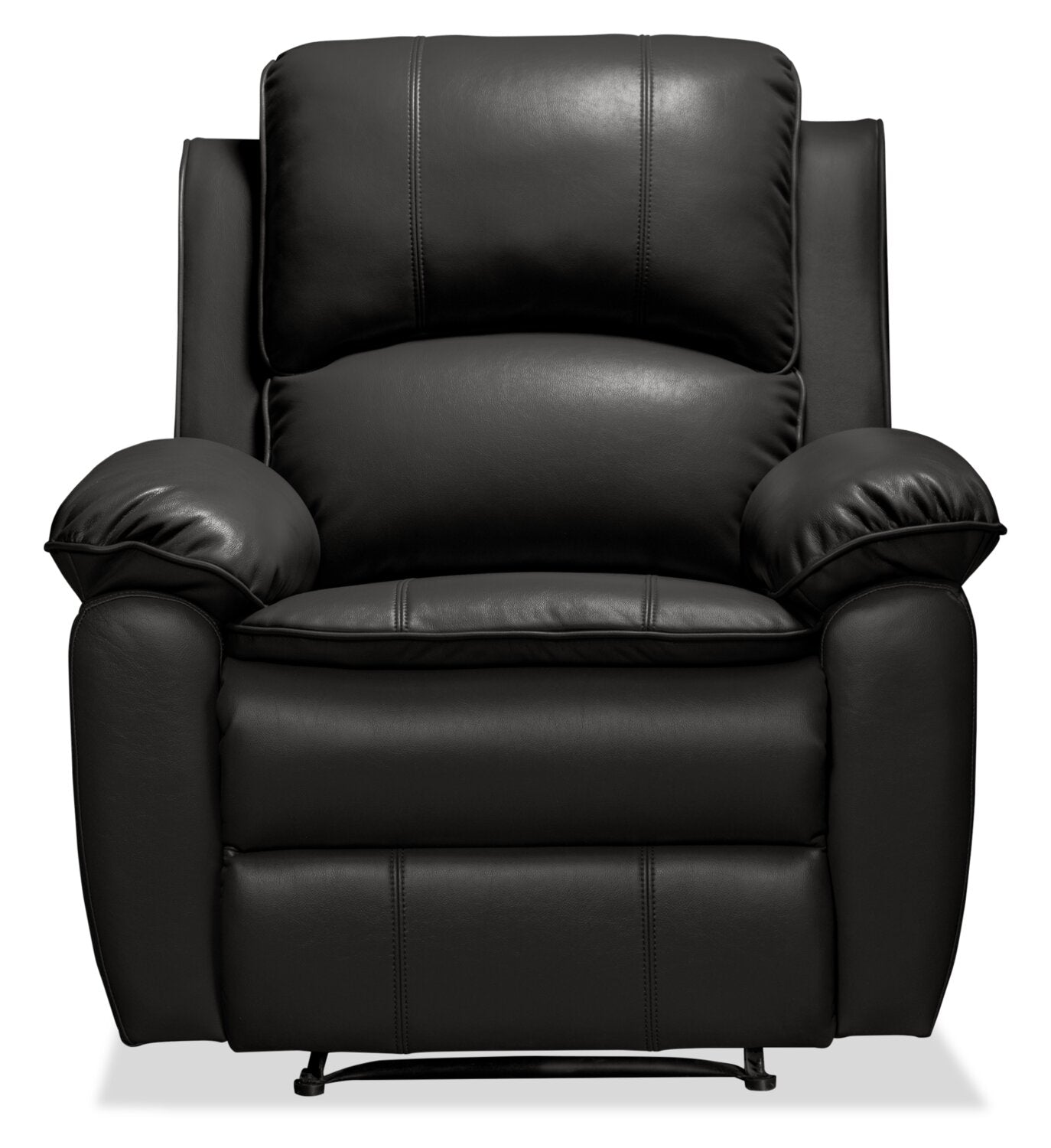 Chandler 37" Leather-Look Fabric Reclining Chair - Grey | Fauteuil inclinable Chandler de 37 po en tissu d’apparence cuir - gris