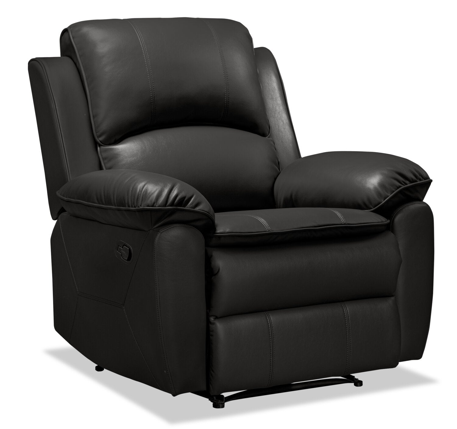 Chandler 37" Leather-Look Fabric Reclining Chair - Grey | Fauteuil inclinable Chandler de 37 po en tissu d’apparence cuir - gris
